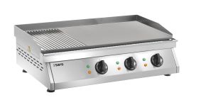 SARO Elektrische bakplaat (geribbeld + glad) model FRY TOP GH 760 R