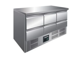 SARO Koelwerkbank met 6 laden model VIVIA S 903 S/S TOP - 6x 1/2 GN