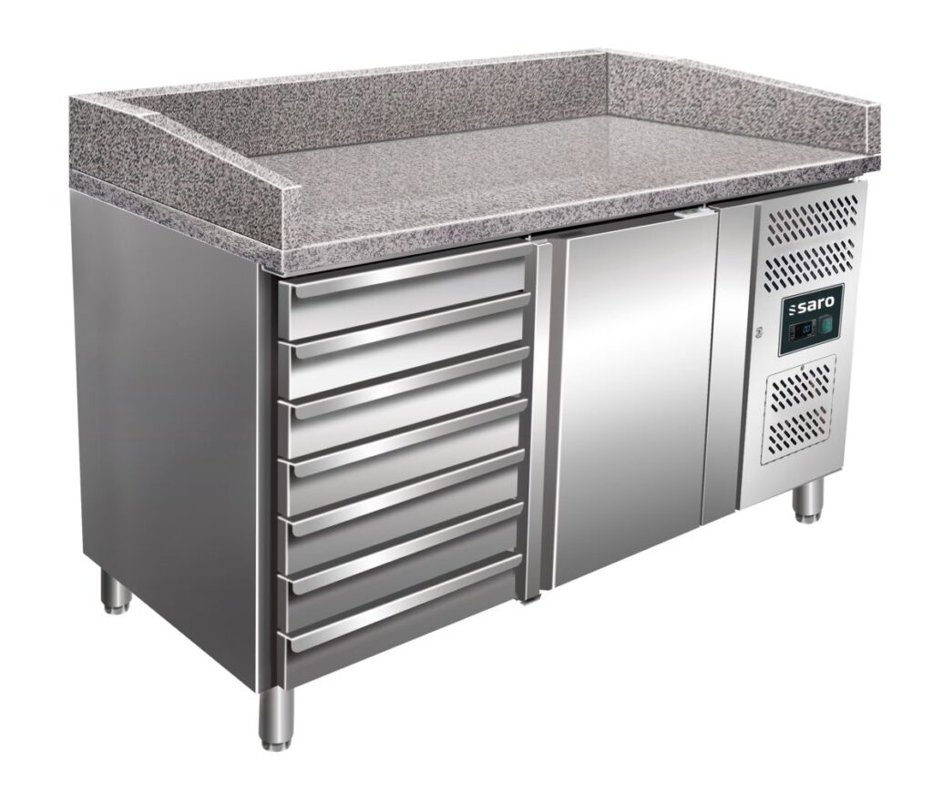 SARO Pizzawerkbank met laden model MARGA PZ 1610 TN