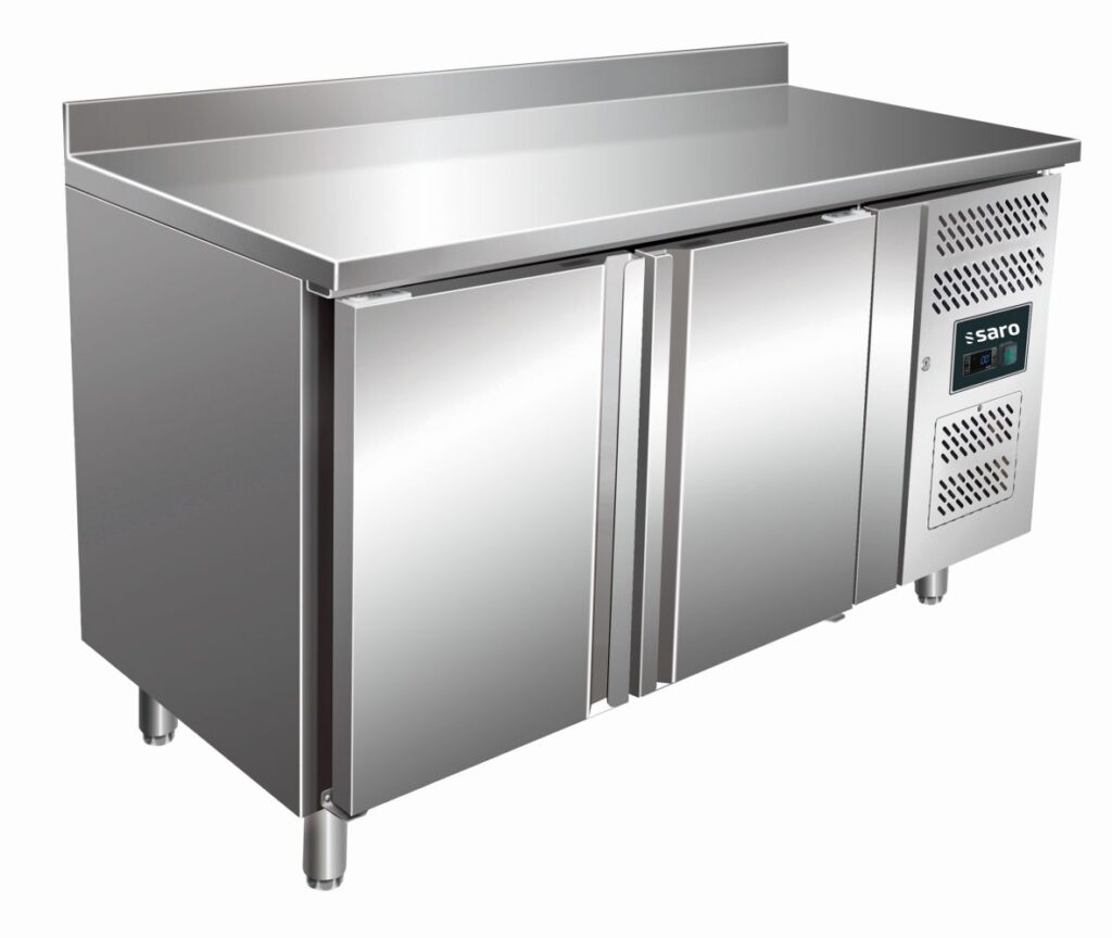 SARO Koelwerkbank met 2 deuren en spatrand model KYLJA 2200 TN