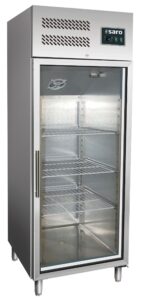 SARO Professionele koelkast met glasdeur - 2/1 GN model GN 600 TNG