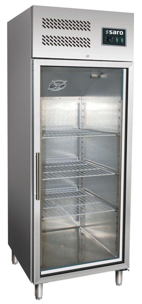 SARO Commercial refrigerator with glass door - 2/1 GN model GN 600 TNG