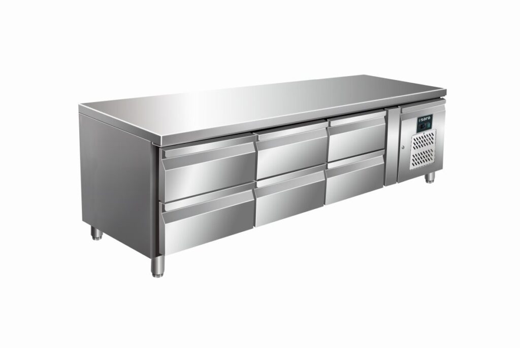 SARO refrigerated undercounter cooling tabel, 3x2 drawers model UGN 3160 TN