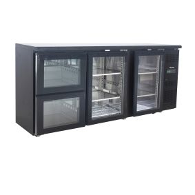 SARO Barkoeler met 2 glasdeuren en 2 laden model BC 3100 G S2