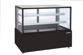 SARO Gebaksvitrine 510 L, zwart model VANESSA