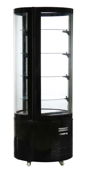 SARO Gebaksvitrine, zwart model ALESSIA