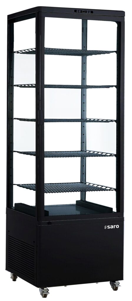 SARO Koelvitrine, zwart model LENN
