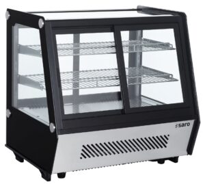 SARO Gekoelde opzetvitrine met schuifdeuren voor en achter model SELF 205K