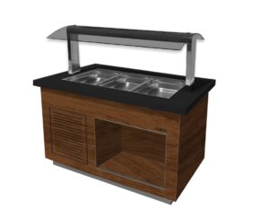 SARO Warm buffet model PREMIUM LINE SB-H 130 walnut
