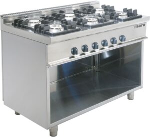 SARO Gaskooktoestel met open onderstel model E7/KUPG6BA