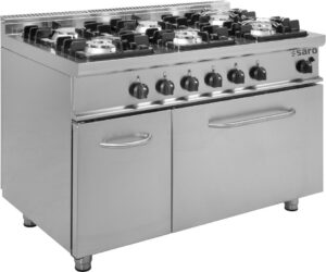 SARO Gasfornuis met gasoven model E7/KUPG6LN