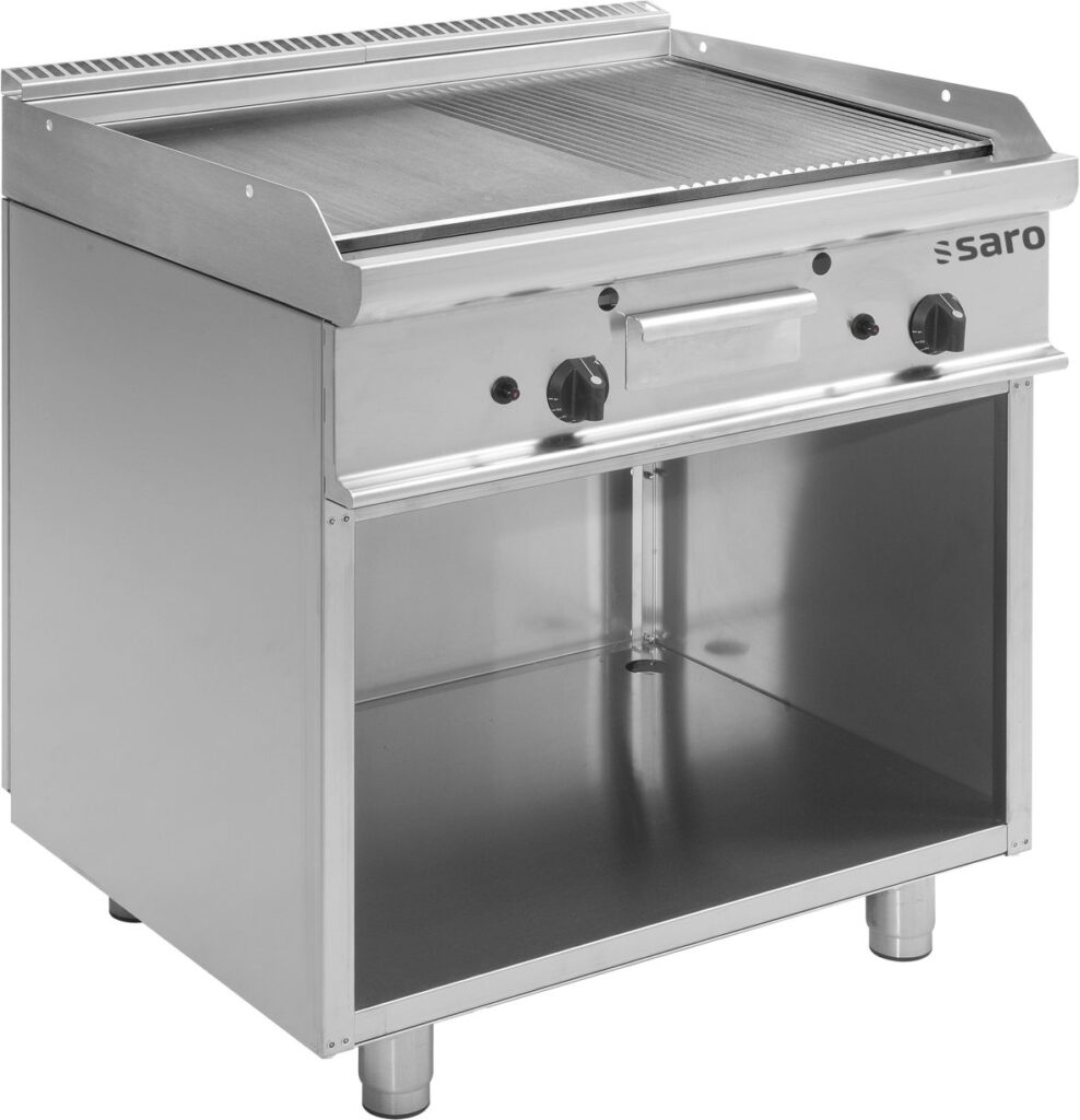 SARO Gas griddle with open stand model E7/KTG2BAM