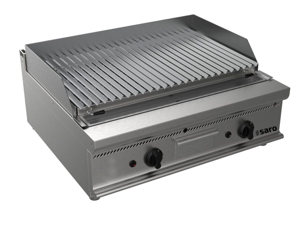 SARO Gas lavasteengrill, tafelmodel model E7/BS2BB