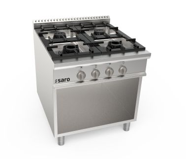 SARO Gaskooktoestel op open onderstel, 4 branders LQ model LQ / CUG4BA