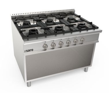 SARO Gaskooktoestel op open onderstel, 6 branders LQ model LQ / CUG6BA