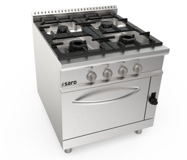 SARO Gas stove + gas oven 4 burners LQ model LQ / CUG4NG