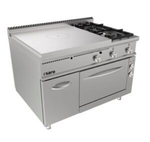 SARO Kookplaatfornuis met elektrische oven + 2 branders + deur LQ model LQ / TPG6LE