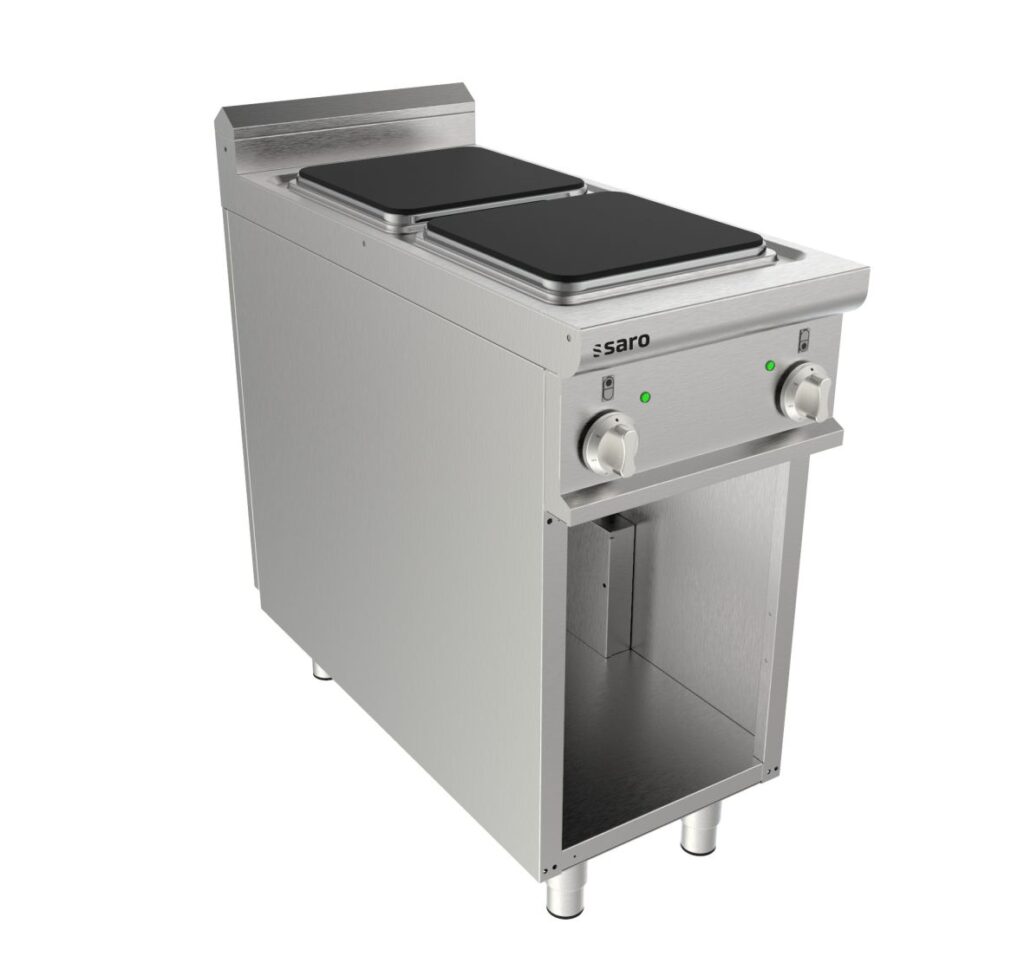 SARO Elektrisch kooktoestel op open onderstel, 2 platen LQ model LQ / CQE2BA