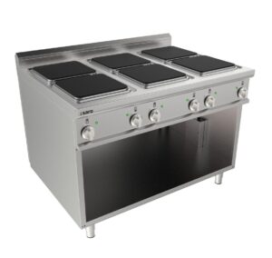 SARO Elektrisch kooktoestel op open onderstel, 6 platen LQ model LQ / CQE6BA