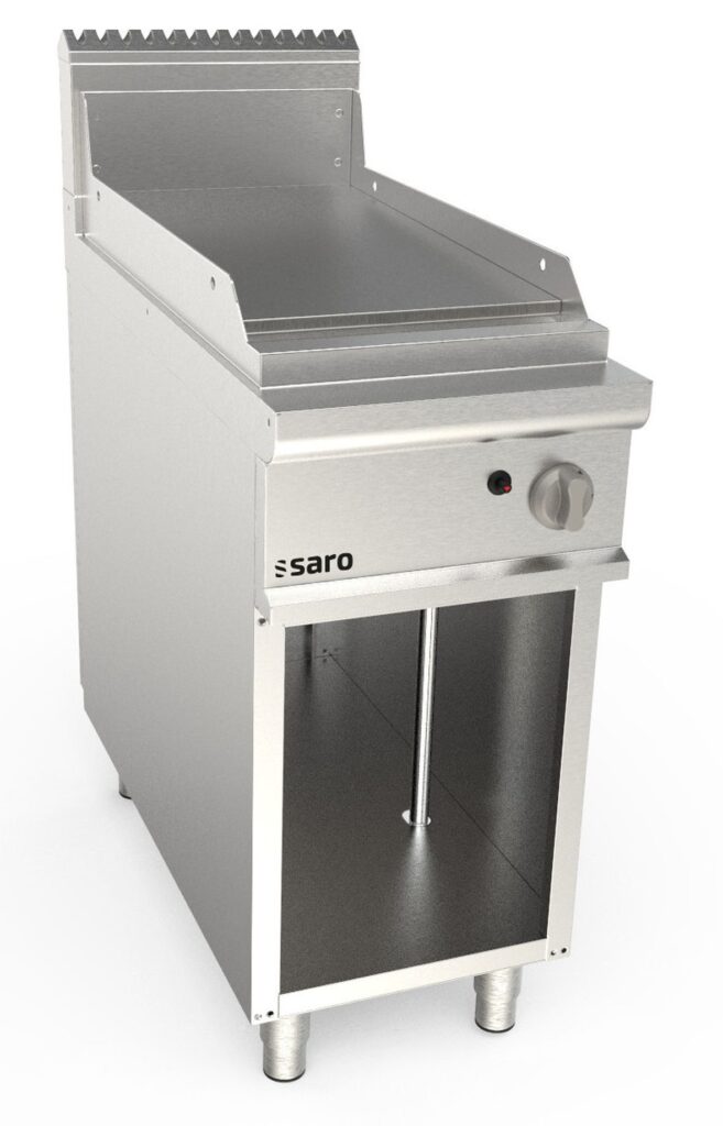 SARO Gas griddle plate with open stand model LQ / FTG2BAL