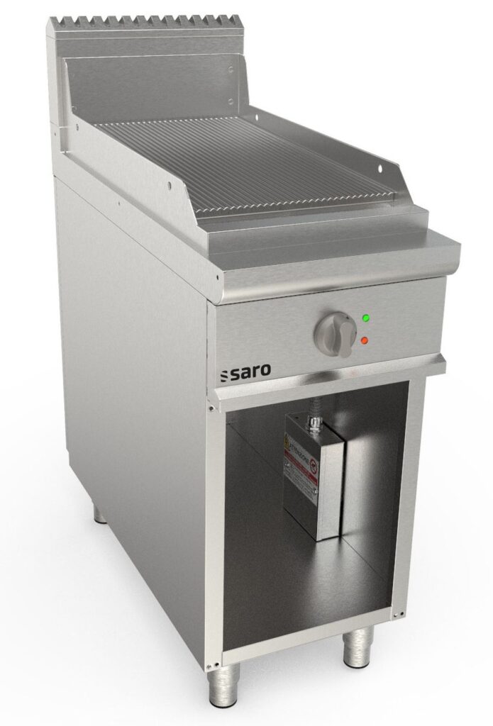 SARO Elektrische bakplaat met open onderstel model LQ / FTE2BAR