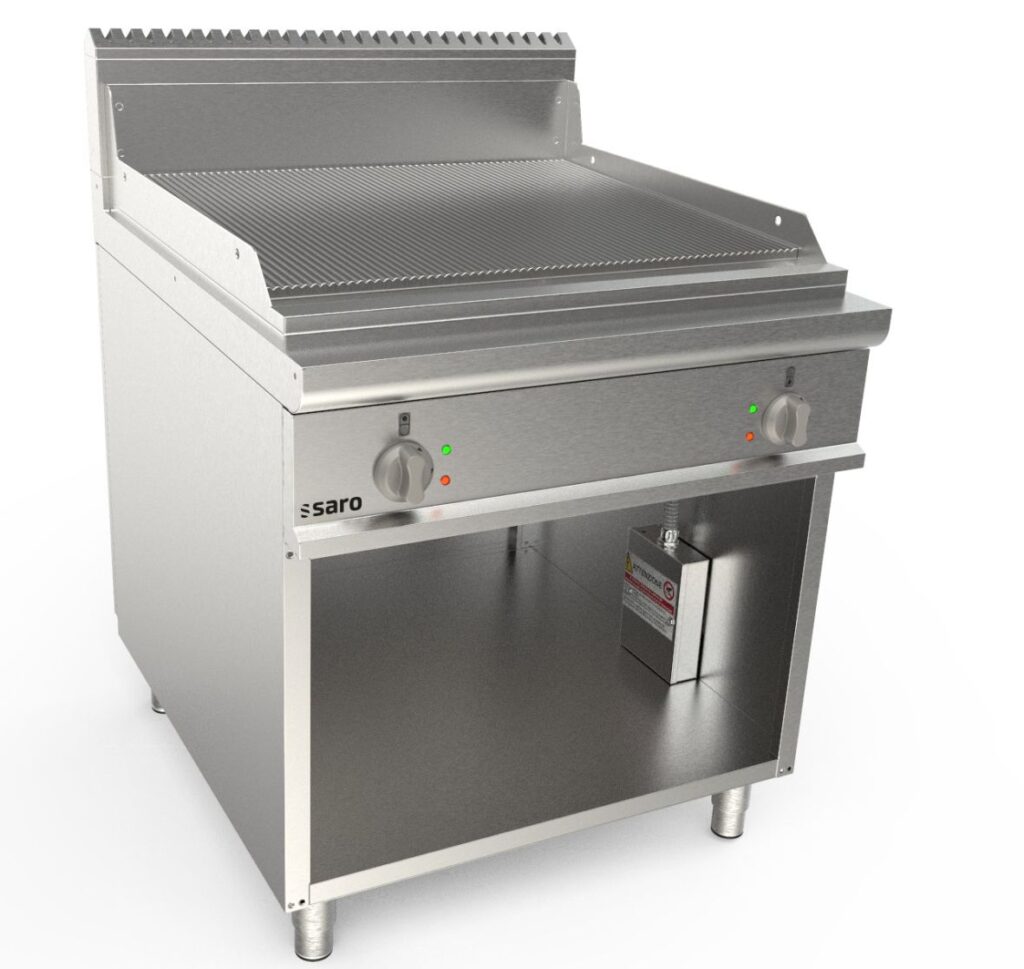 SARO Elektrische bakplaat met open onderstel model LQ / FTG4BAR