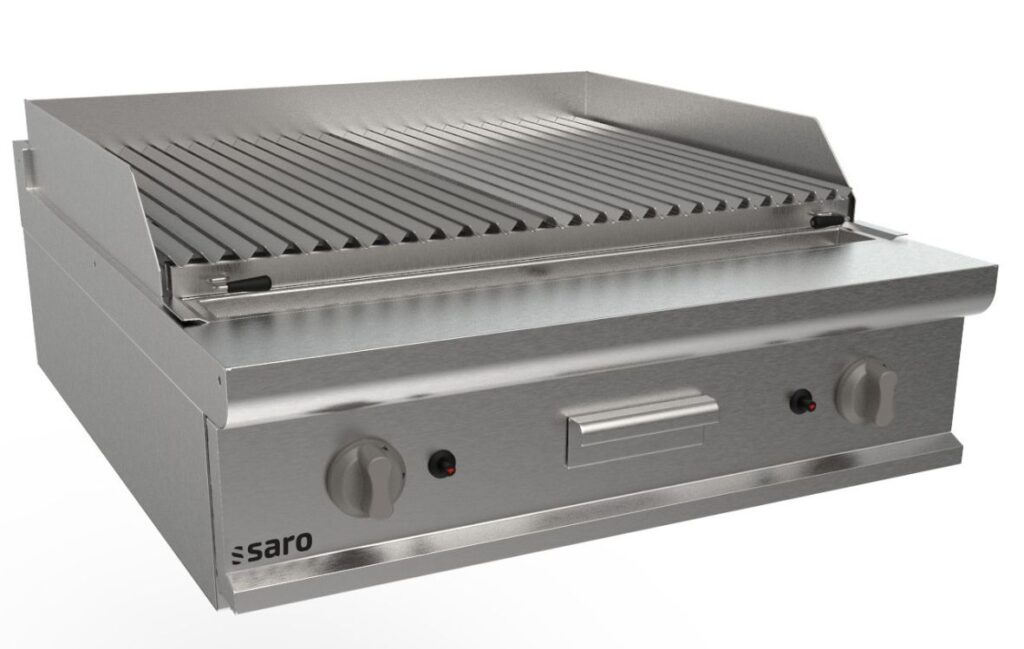SARO Gas lavasteengrill, tafelmodel model LQ / BS2BB