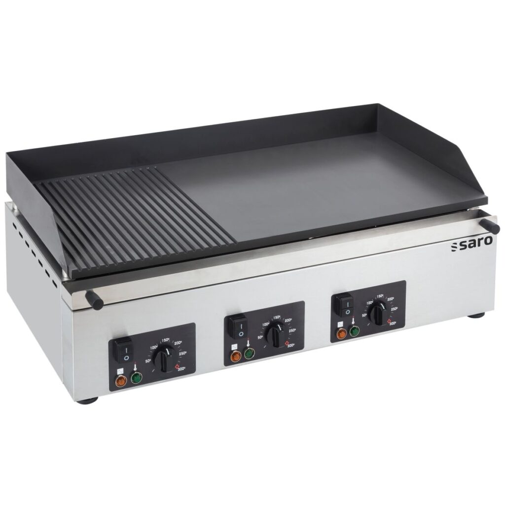 SARO Elektrische bakplaat (geribbeld + glad) model GPK 810