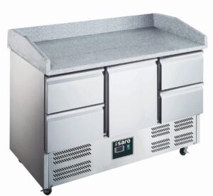 SARO Pizzawerkbank met glazen opzet model ES 903 PZ 1/4
