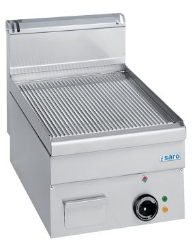 SARO Elektrische grillplaat geribbeld, tafelmodel 400x600 model EFT46R