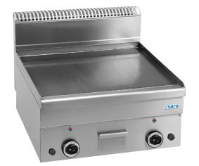 SARO Gasgrillplaat glad, tafelmodel 600x600 model GFT66L