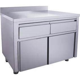 SARO Schuifdeurkast - 2 laden 1200x700 mm met opstaande rand