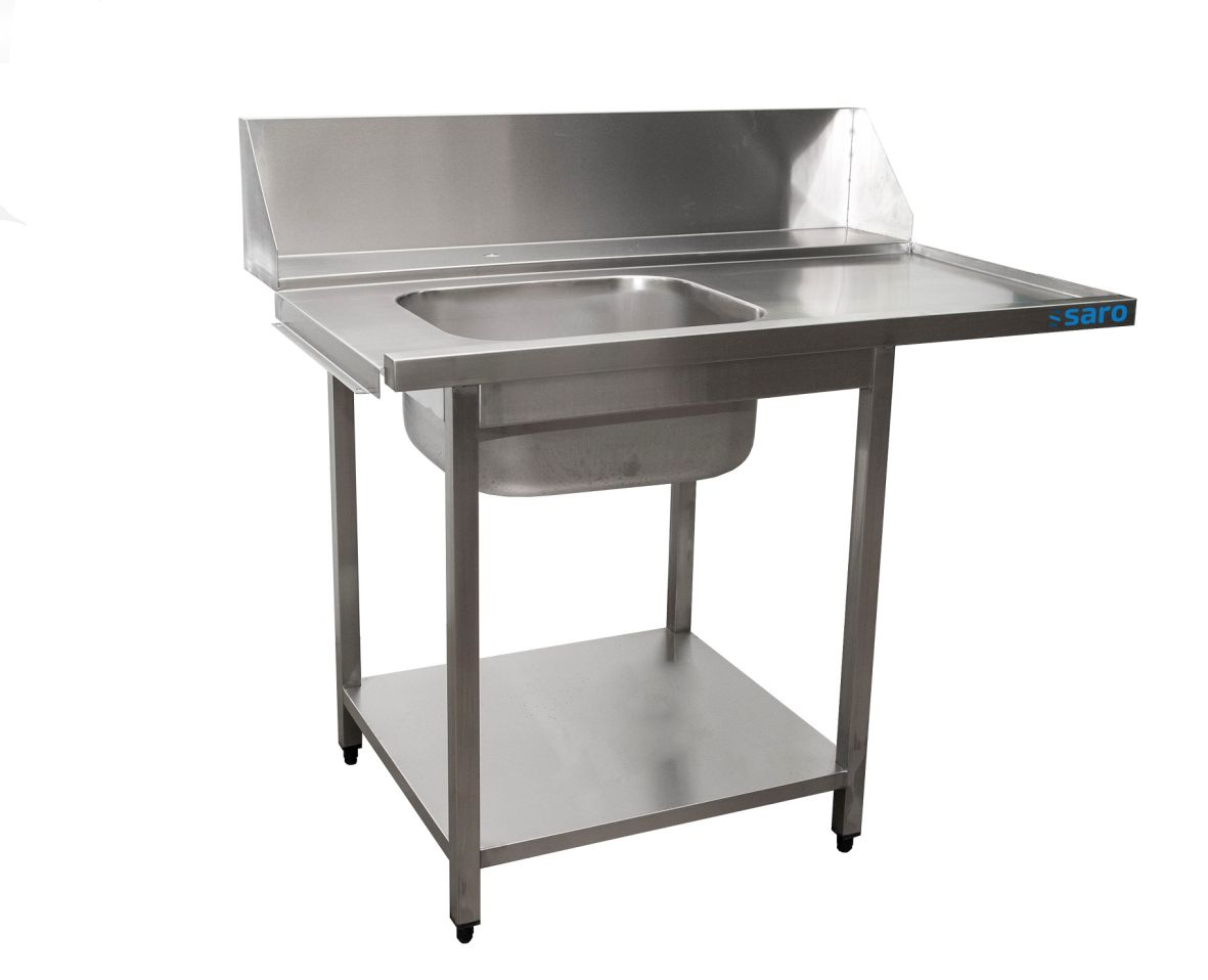 SARO Aanvoertafel voor vaatwasmachine links, 1 bak, 1200 mm